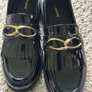 Frame Black Patent Leather Loafers